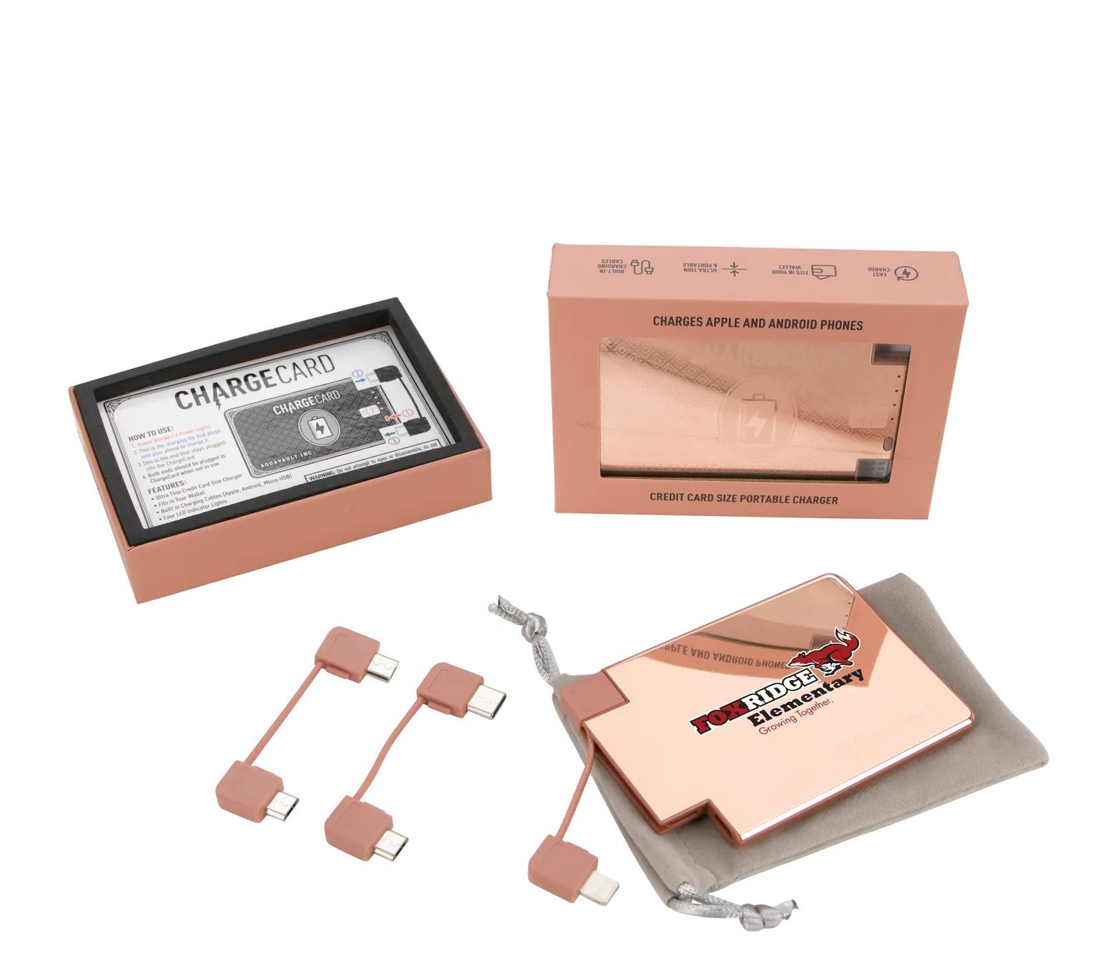 Credit Card Power Bank Stainless Steel - 2,300 mAh - product view 10