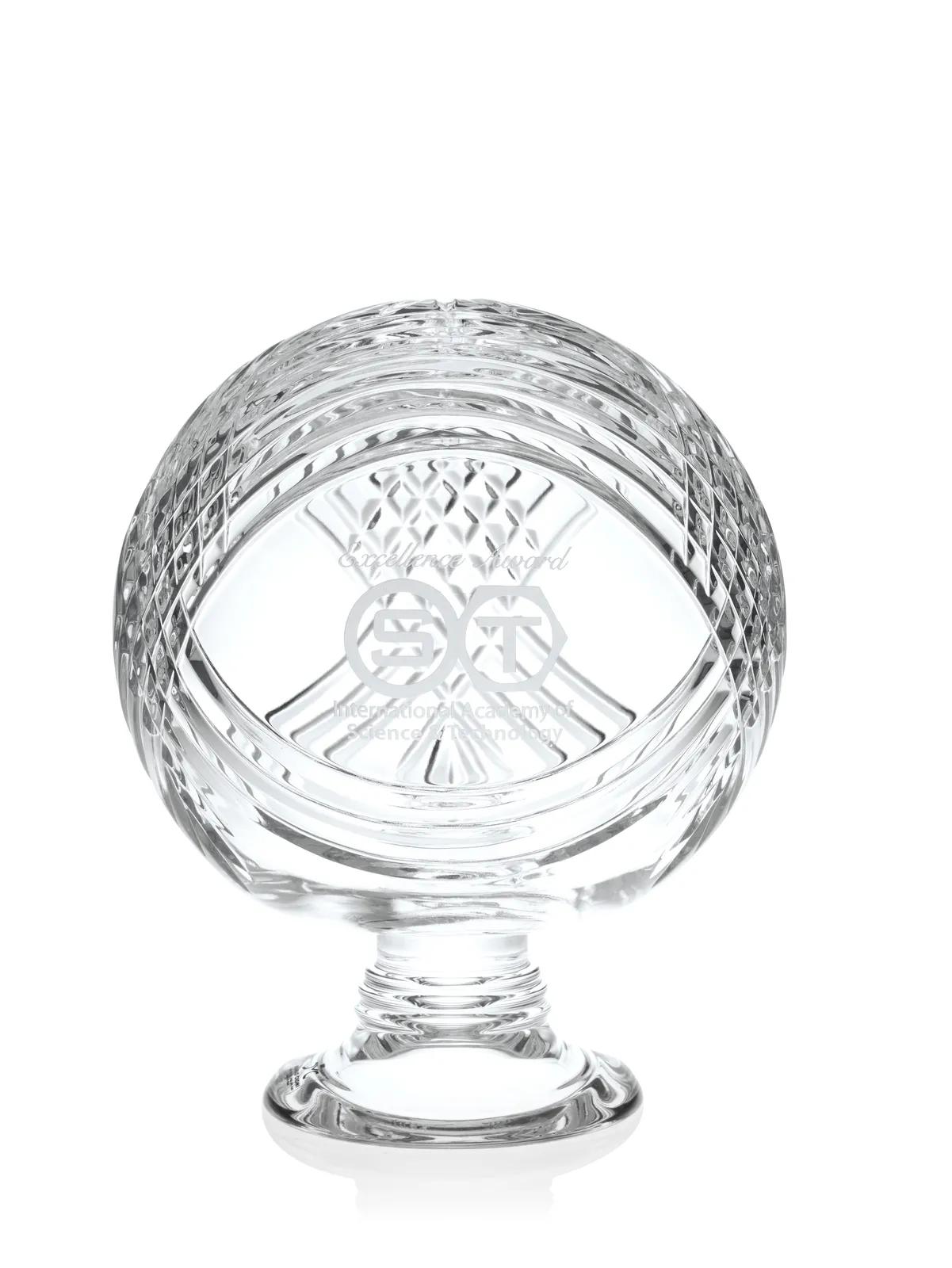 Crystal Trophy Trend Design Lead Crystal - 9.5 x 7.25 in - product view 3