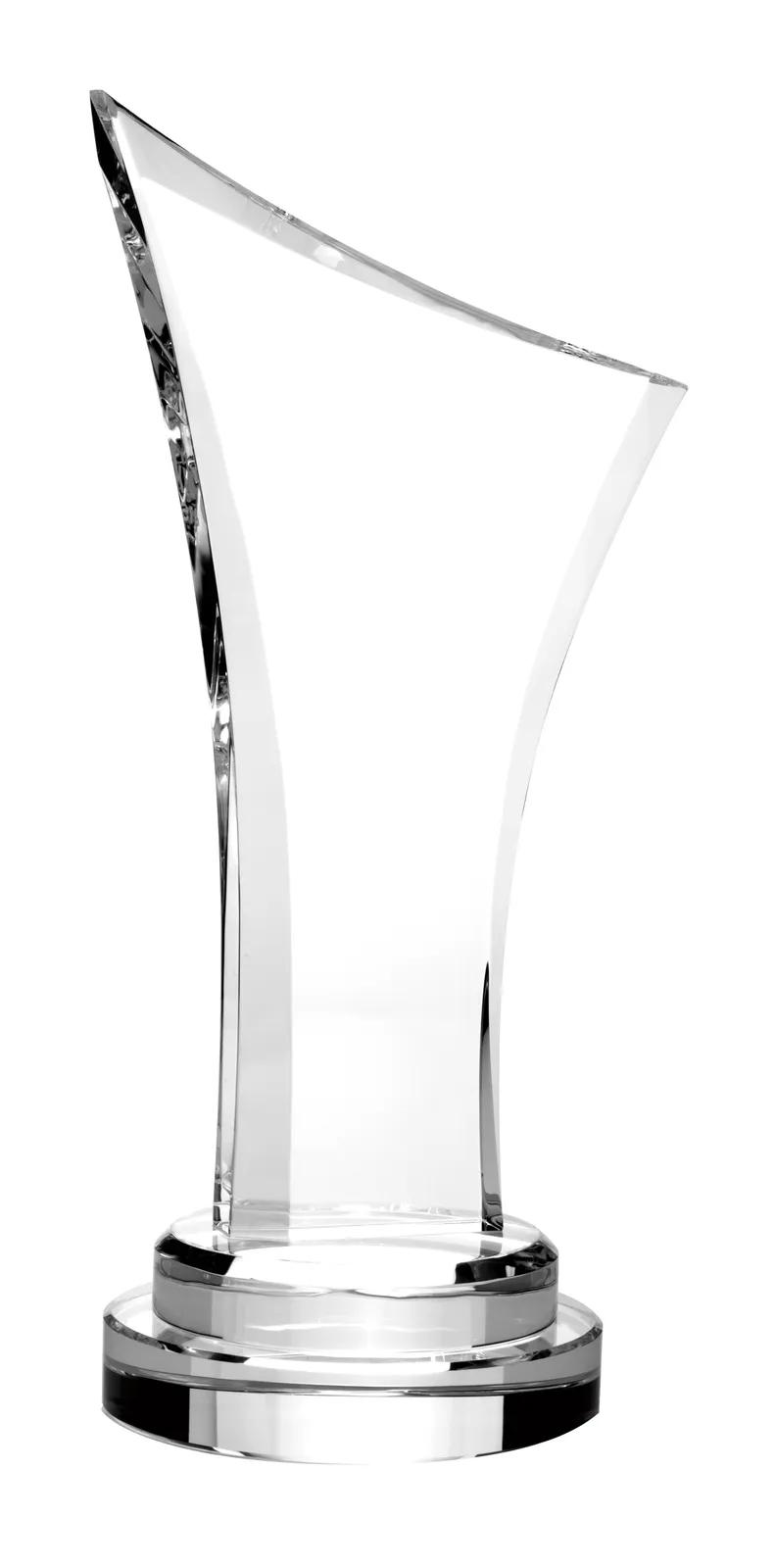 Crystal Award Number One Shape Optical - 10.25 x 5.06 in - product view 2