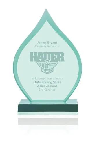 Acrylic Award Inspire Flame Freestanding - 7.875 x 4.5 in