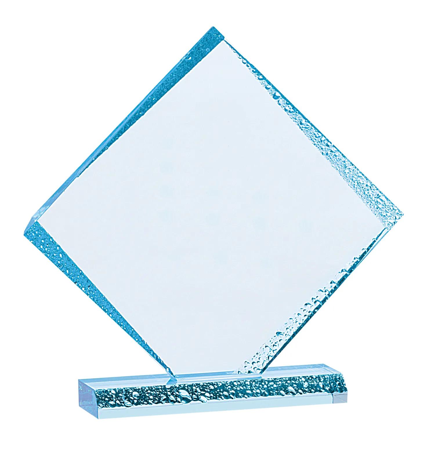 Acrylic Award Diamond Ice Faceted Design - 9.625 x 10 in - product view 2