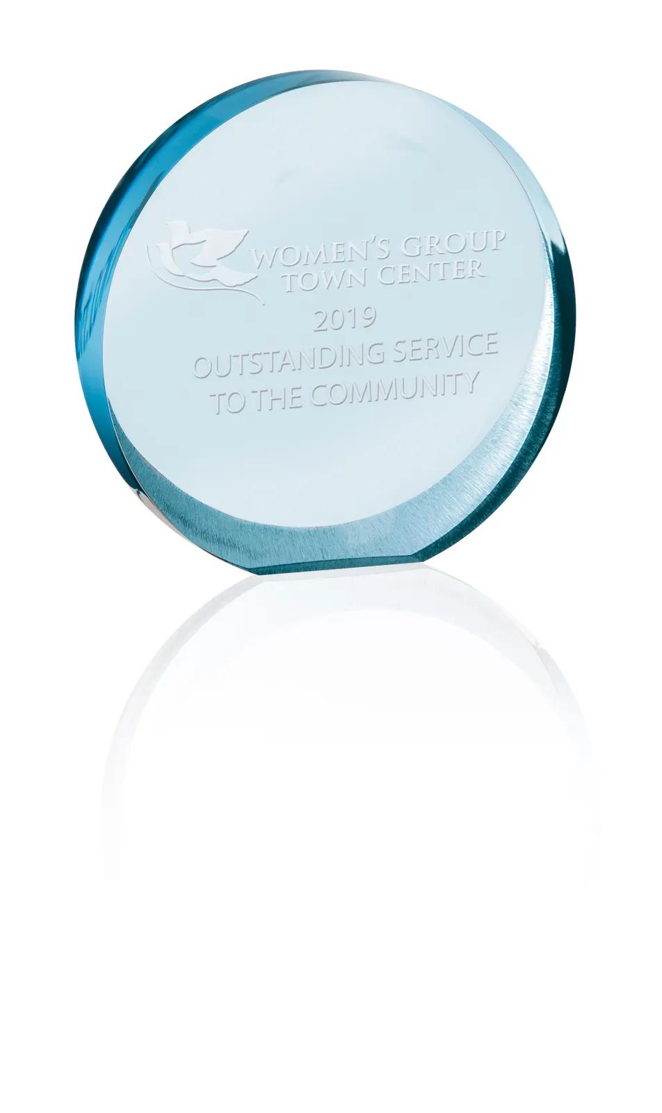 Acrylic Award Orbit Round Design Medium - 5.8125 x 6 in - product view 5