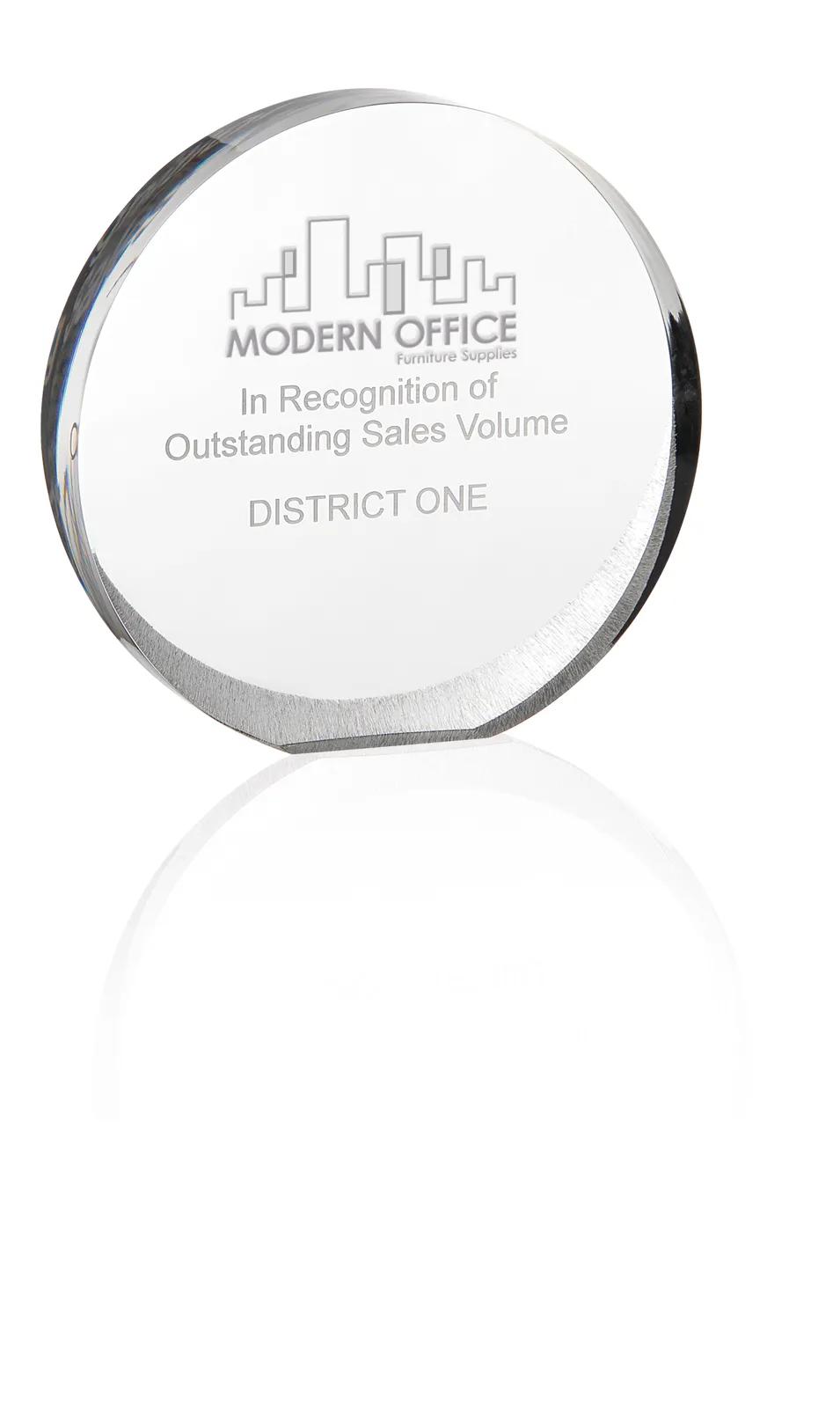 Acrylic Award Orbit Round Design Medium - 5.8125 x 6 in - product view 6