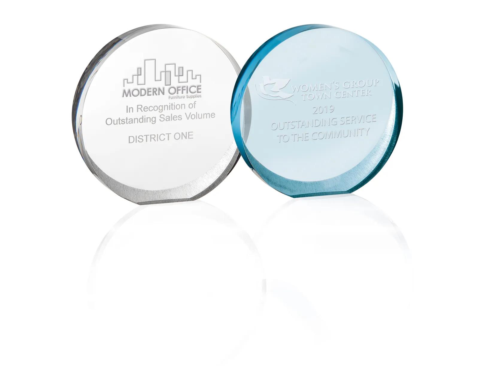 Acrylic Award Orbit Round Design Medium - 5.8125 x 6 in - product view 7