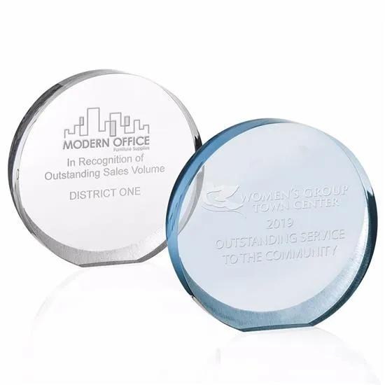 Acrylic Award Orbit Round Design Medium - 5.8125 x 6 in