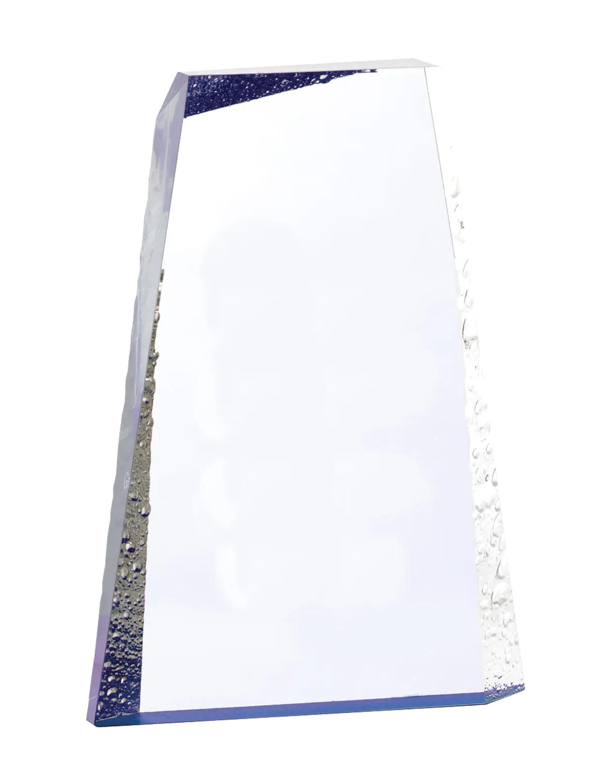 Acrylic Award Ice Mountain Faceted Design - 9 x 6 x 1.125 in - product view 2