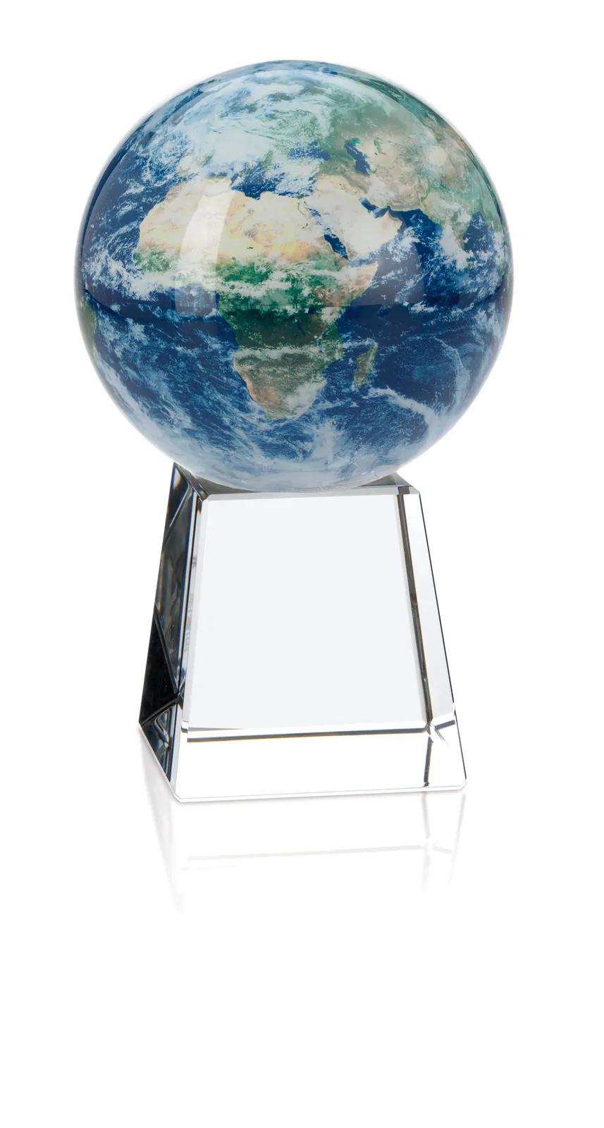 Globe Self-Rotating Crystal Base - 7.625 x 2.75 in - product view 3
