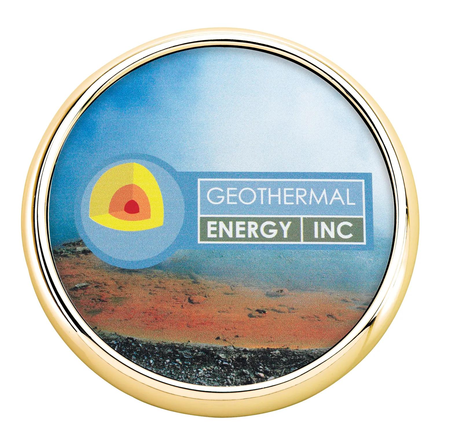 Leather Coaster Brass Trim Cork Back Radiant - 0.375 in H - product view 3