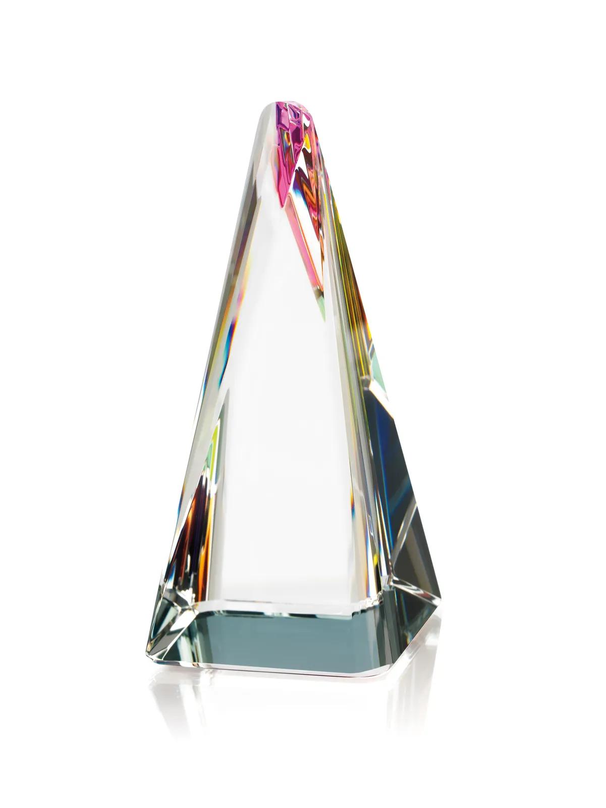 Crystal Award Twisted Pyramid Optical - 6 x 2.75 in - product view 4