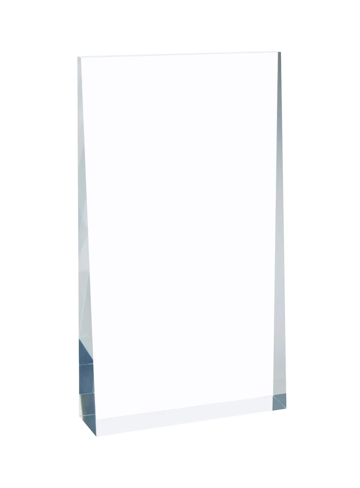 Acrylic Wedge Award Large Freestanding - 7 x 4 in - product view 2
