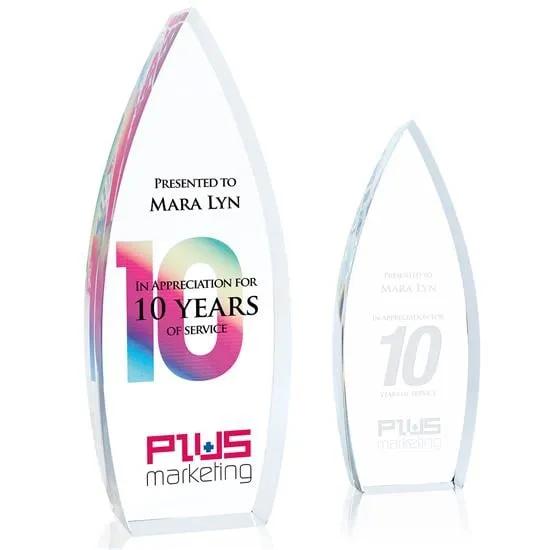 Crystal Award Sky Bound Tall Freestanding - 10 x 3.5 in