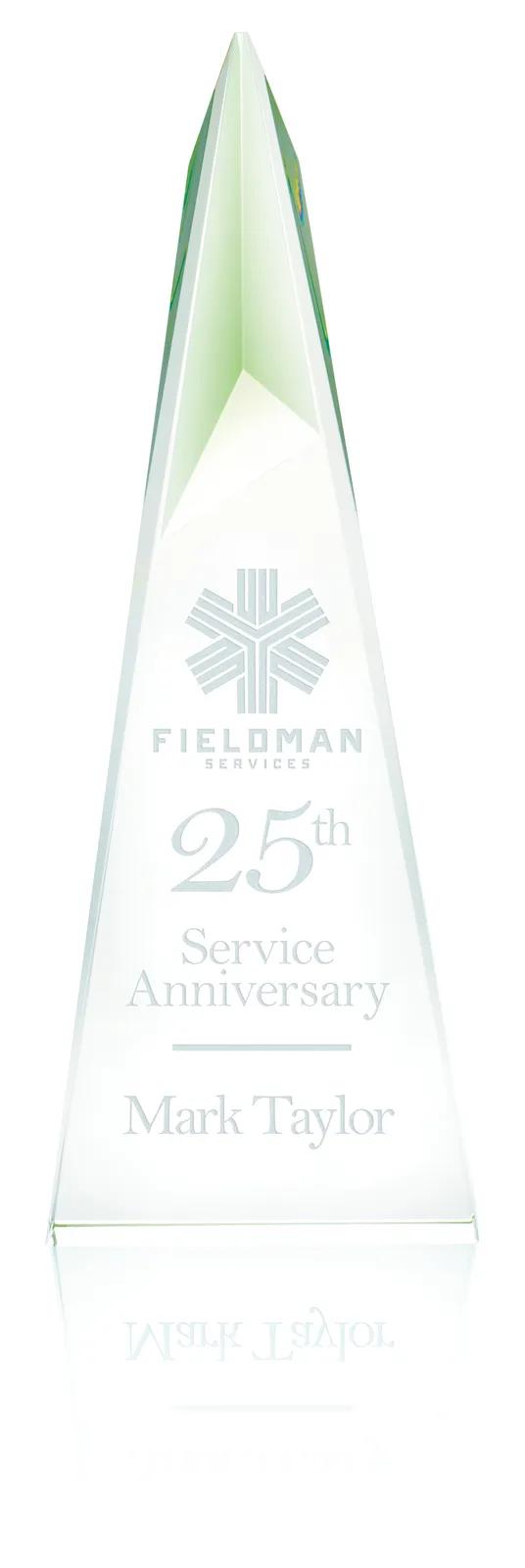 Crystal Award Color Peak Freestanding K9 - 11 x 3.875 in - product view 11