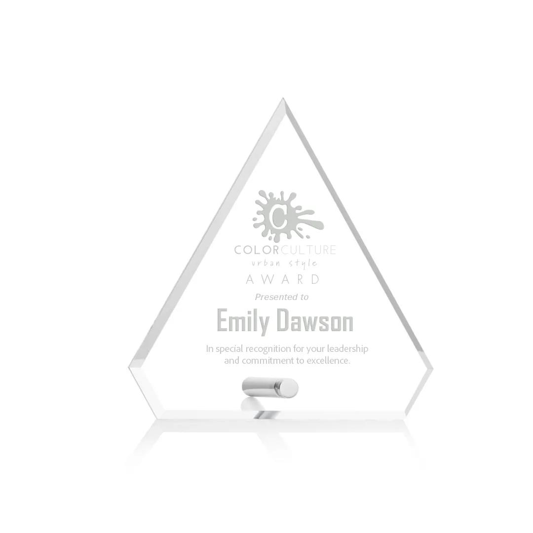 Beveled Acrylic Award Multiple Shapes Easel Pin - 5.75 x 3.75 in - product view 14