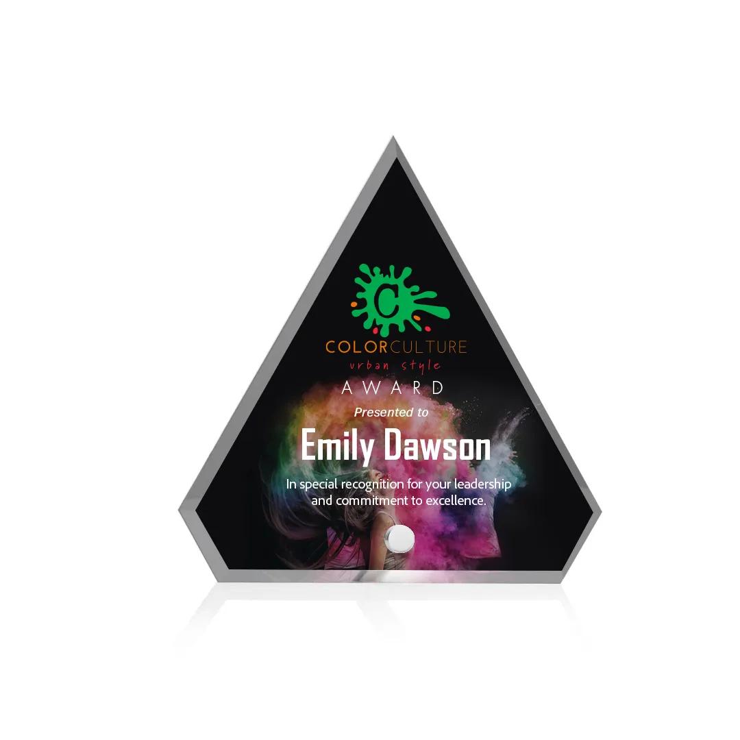 Beveled Acrylic Award Multiple Shapes Easel Pin - 5.75 x 3.75 in - product view 15