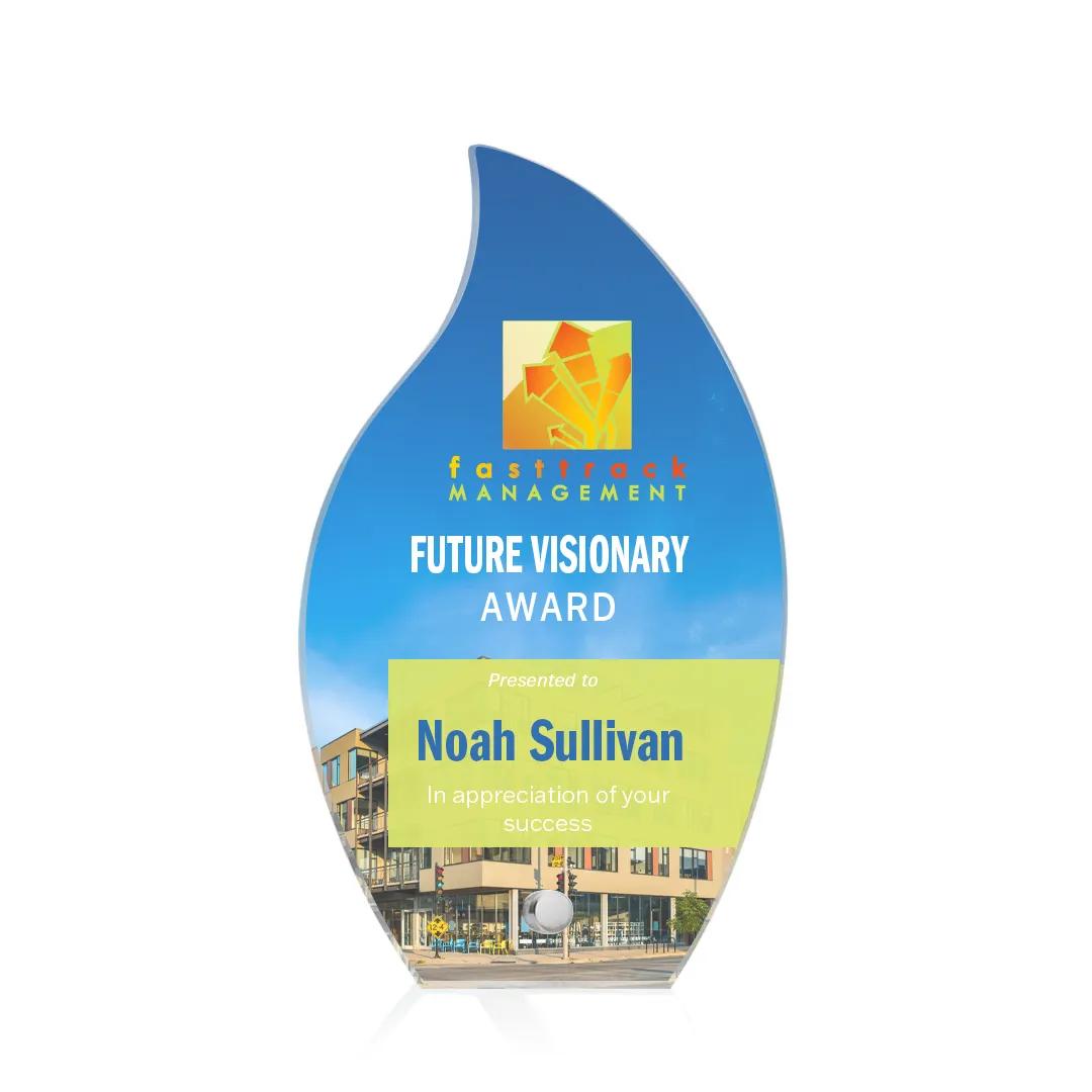 Beveled Acrylic Award Multiple Shapes Easel Pin - 5.75 x 3.75 in - product view 18