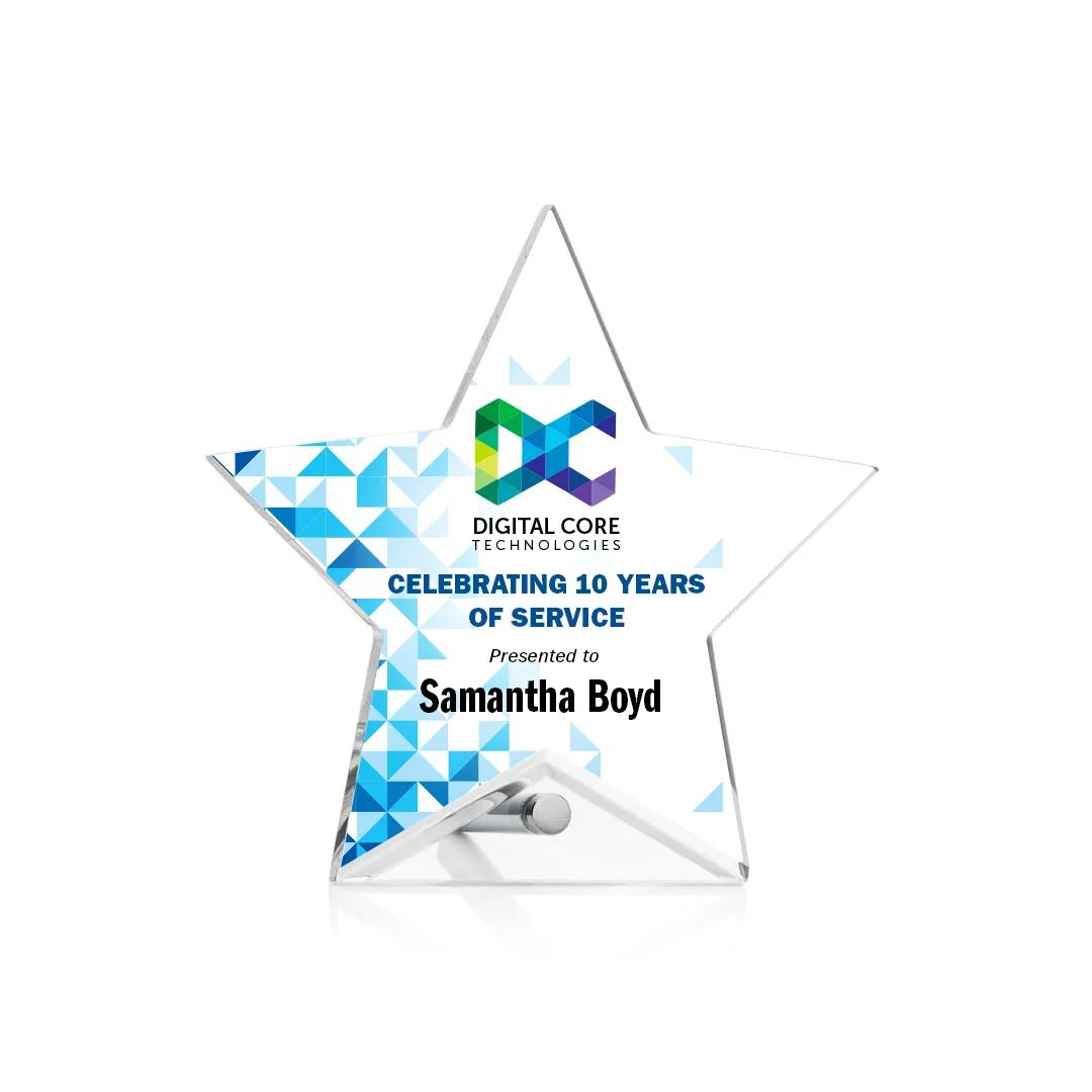 Beveled Acrylic Award Multiple Shapes Easel Pin - 5.75 x 3.75 in - product view 30