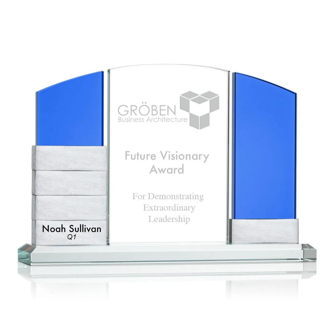 Starfire Crystal Perpetual Tower Award 12 Blocks - 6.25 x 9.5 in - product view 4