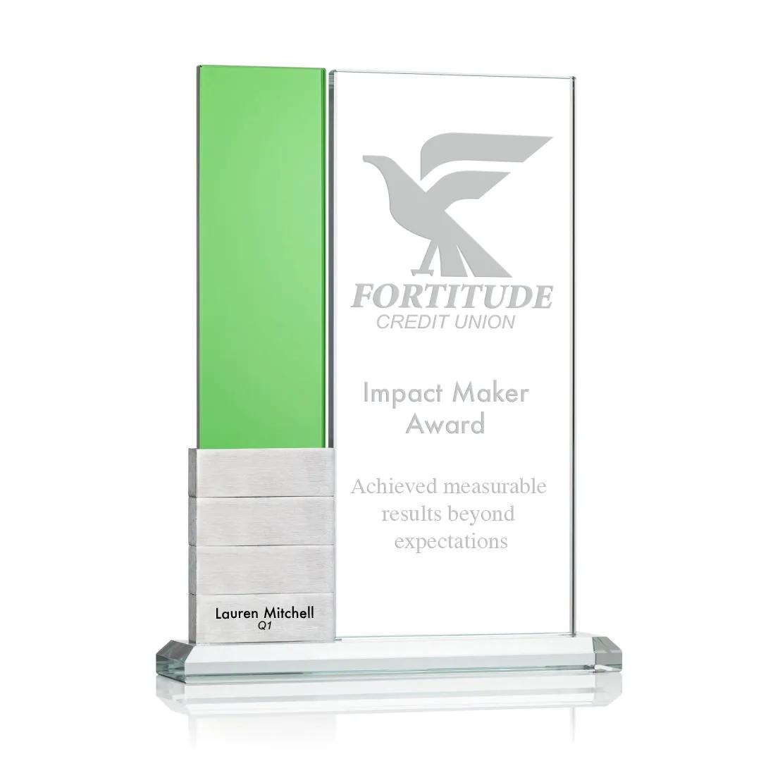 Starfire Crystal Perpetual Award Vertical 10 Block - 7.5 x 10 in - product view 8