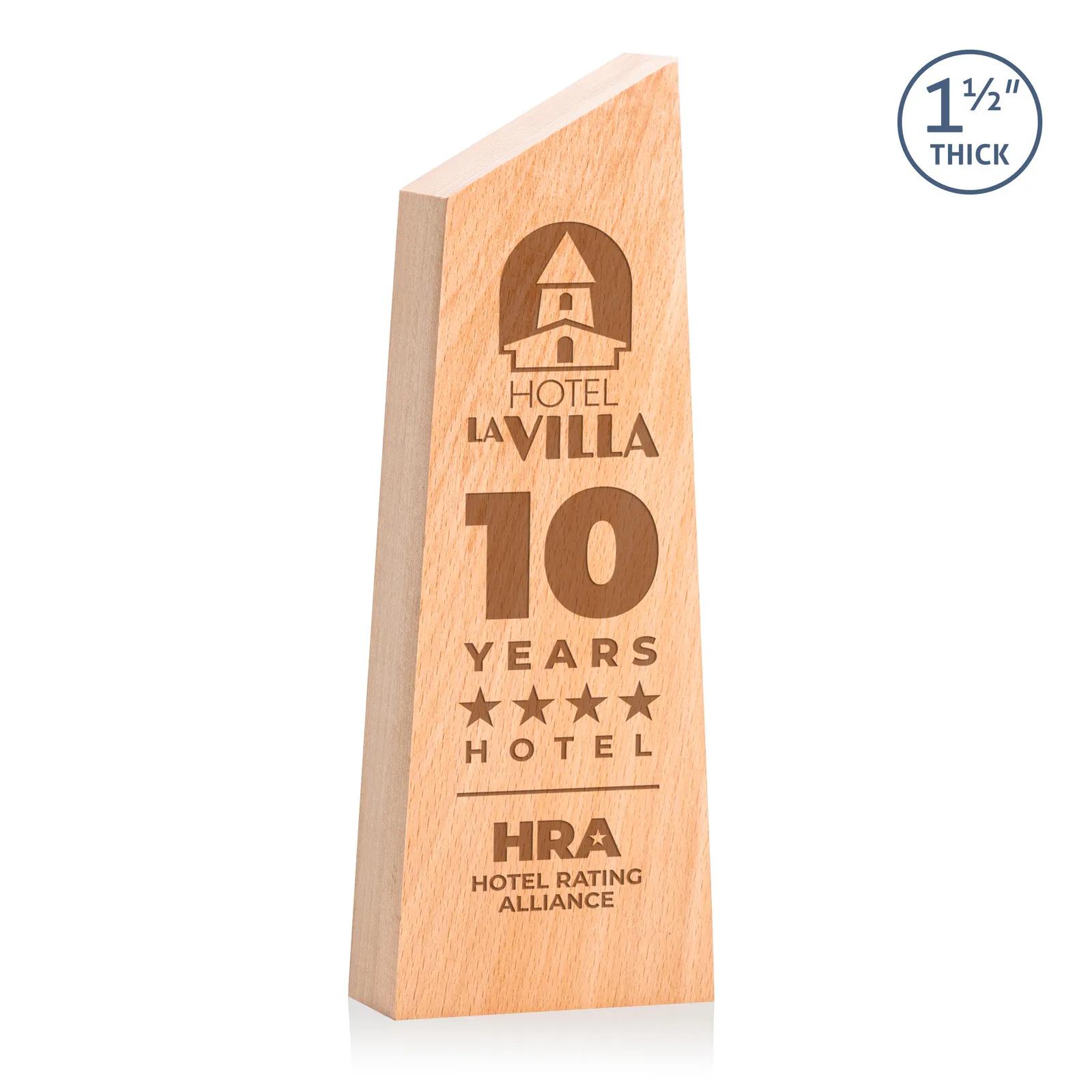 Beechwood Peak Tower Award Contemporary Polished - 3.375 x 9 in