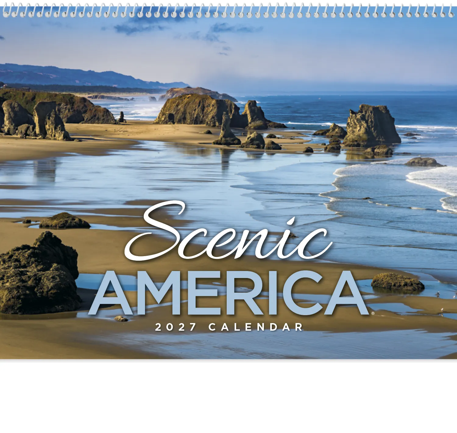 Scenic America Wall Calendar Spiral 13-Month - 18.5 x 11 in - product view 3