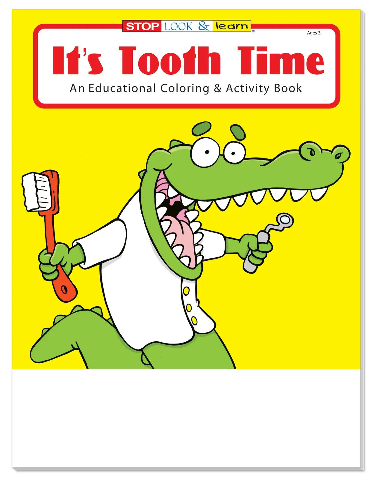 Dental Education Coloring Book Tooth Time - 10.5 x 8 in - product view 2