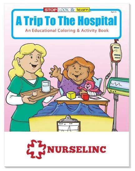 Hospital Education Coloring Book Trip Activity - 10.5 x 8 in