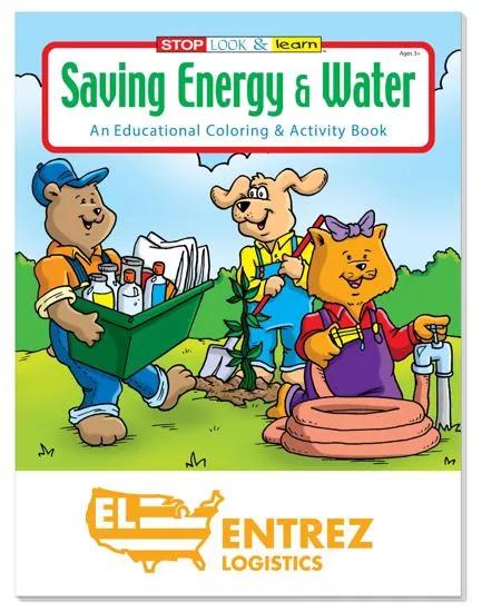 Energy Conservation Coloring Book Educational Water - 10.5 x 8 in