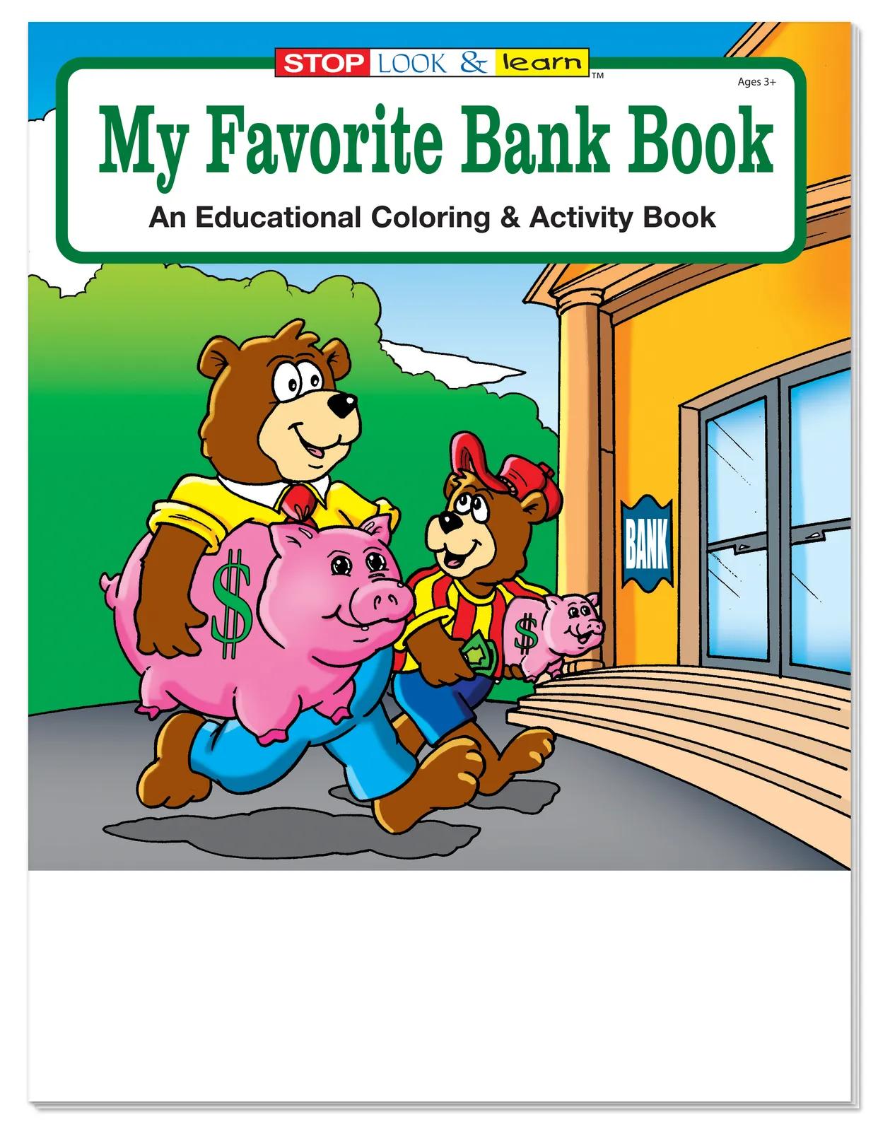 Banking Financial Literacy Coloring Book Kids - 10.5 x 8 in - product view 2
