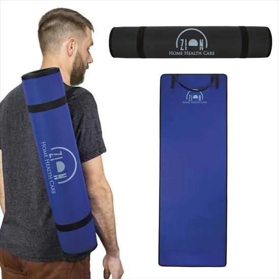 Yoga Mat Non-Slip EVA Foam with Shoulder Strap - 70 x 24 in