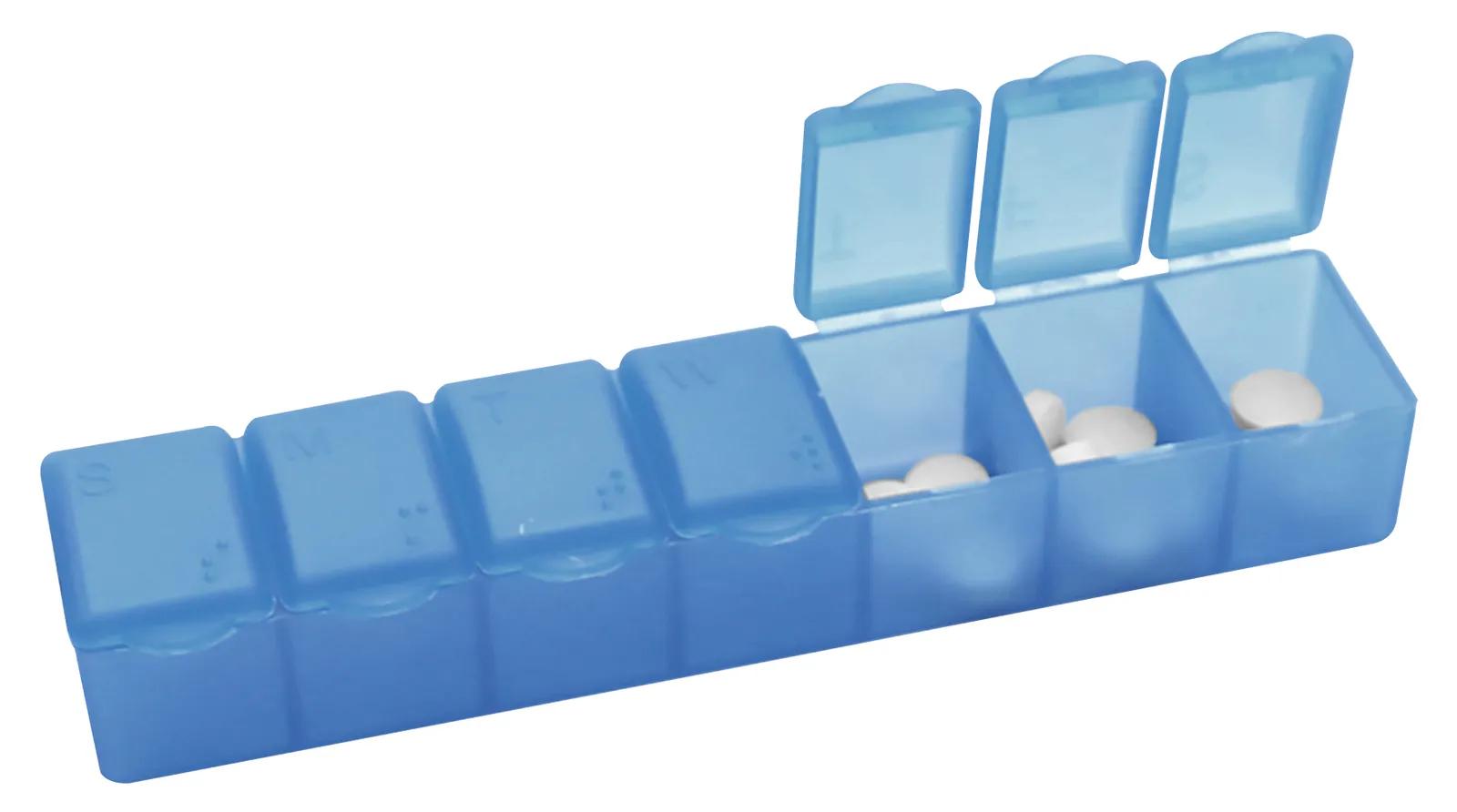 7-Day Pill Box Braille Markings PP Plastic - 6.125 x 1.25 in - product view 6