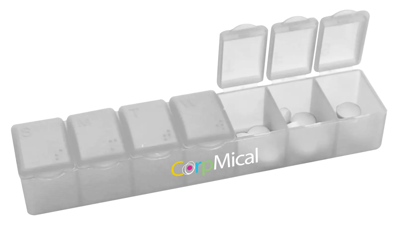 7-Day Pill Box Braille Markings PP Plastic - 6.125 x 1.25 in - product view 13