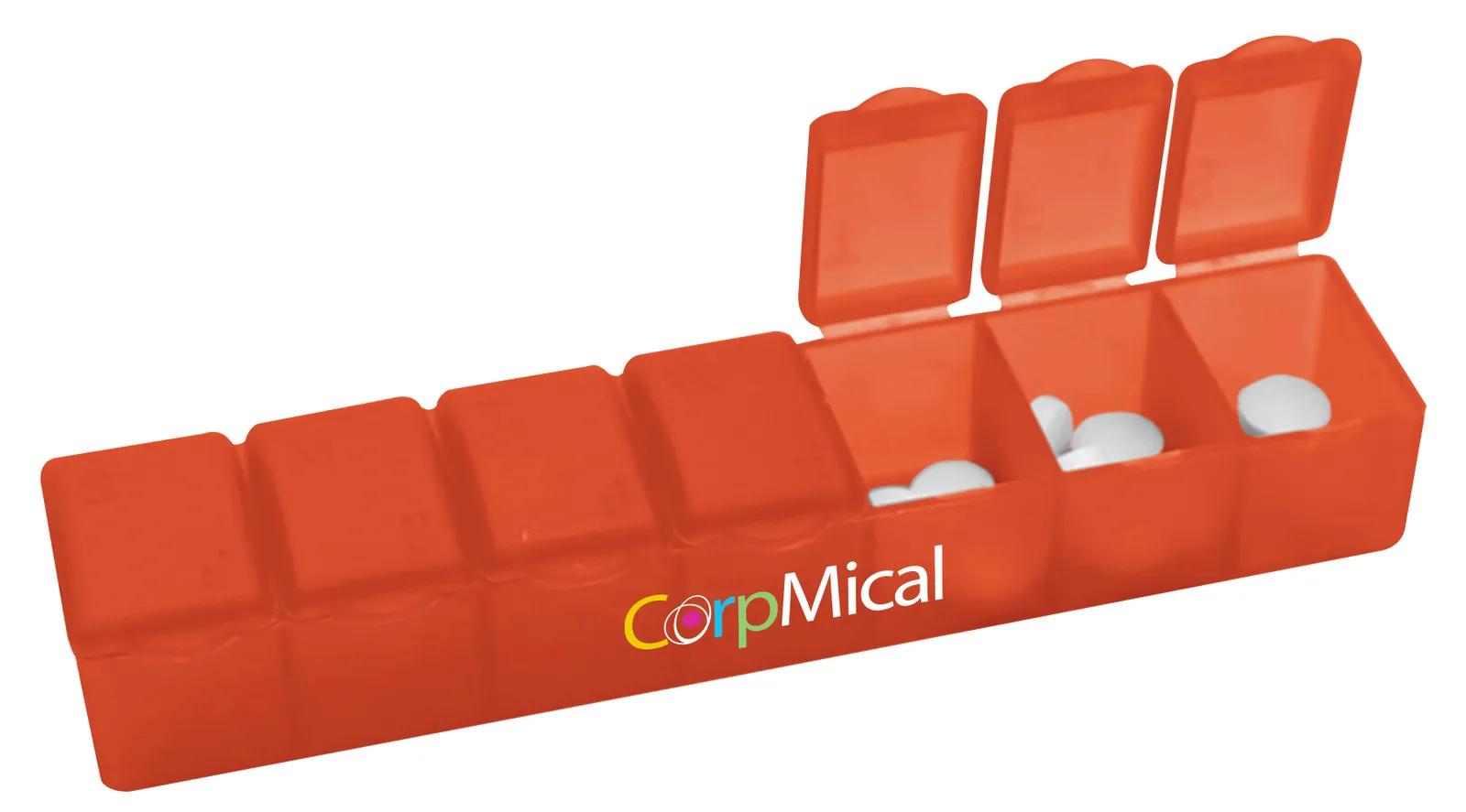 7-Day Pill Box Braille Markings PP Plastic - 6.125 x 1.25 in - product view 17