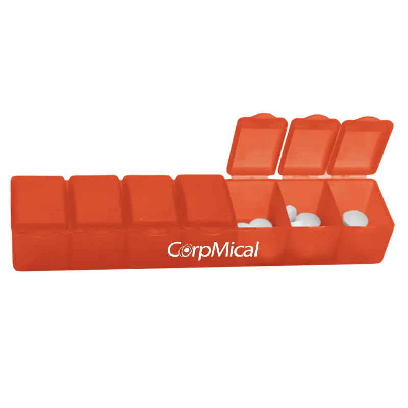 7-Day Pill Box Braille Markings PP Plastic - 6.125 x 1.25 in - product view 2