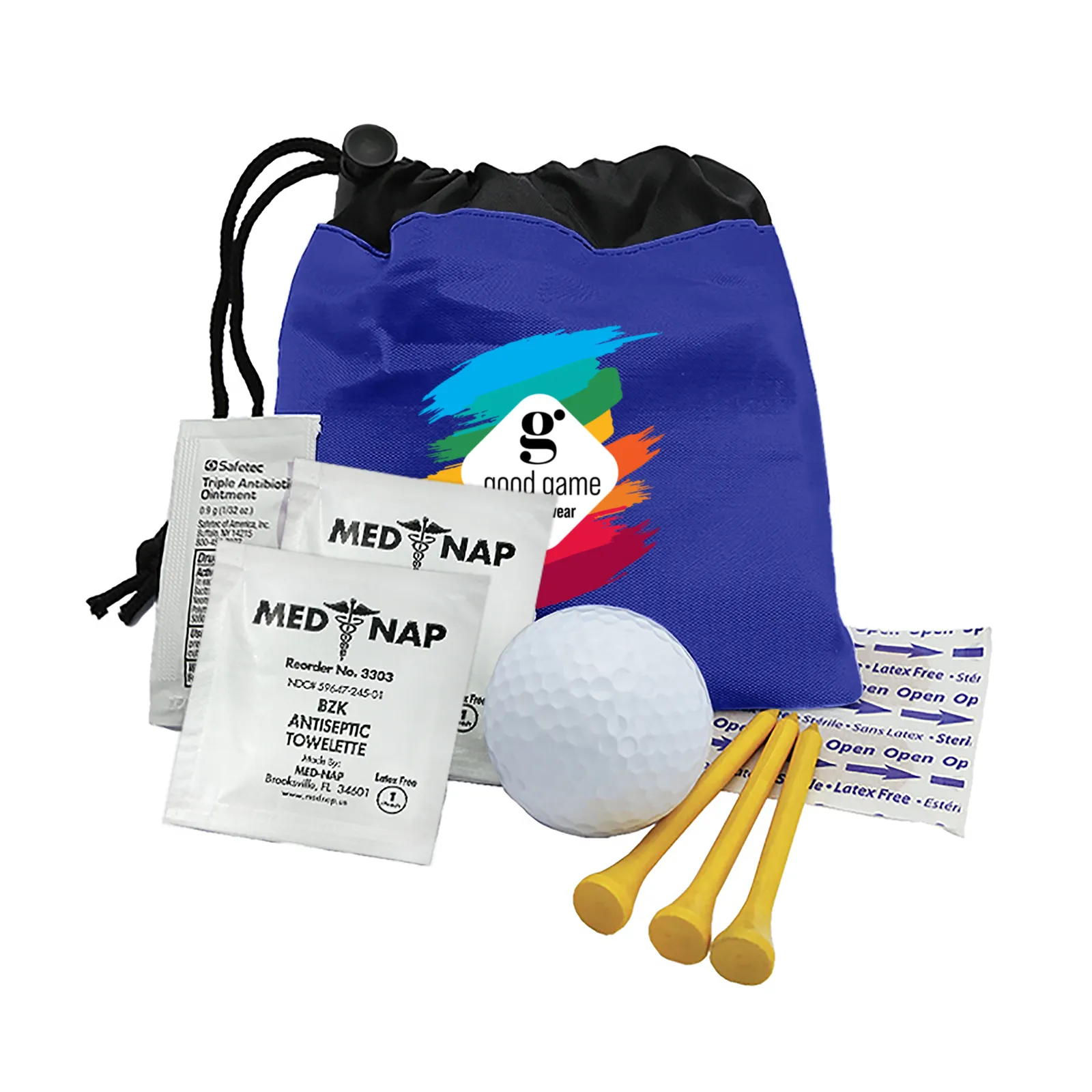 First Aid Kit Carabiner Zippered PVC - 8 Piece - product view 3