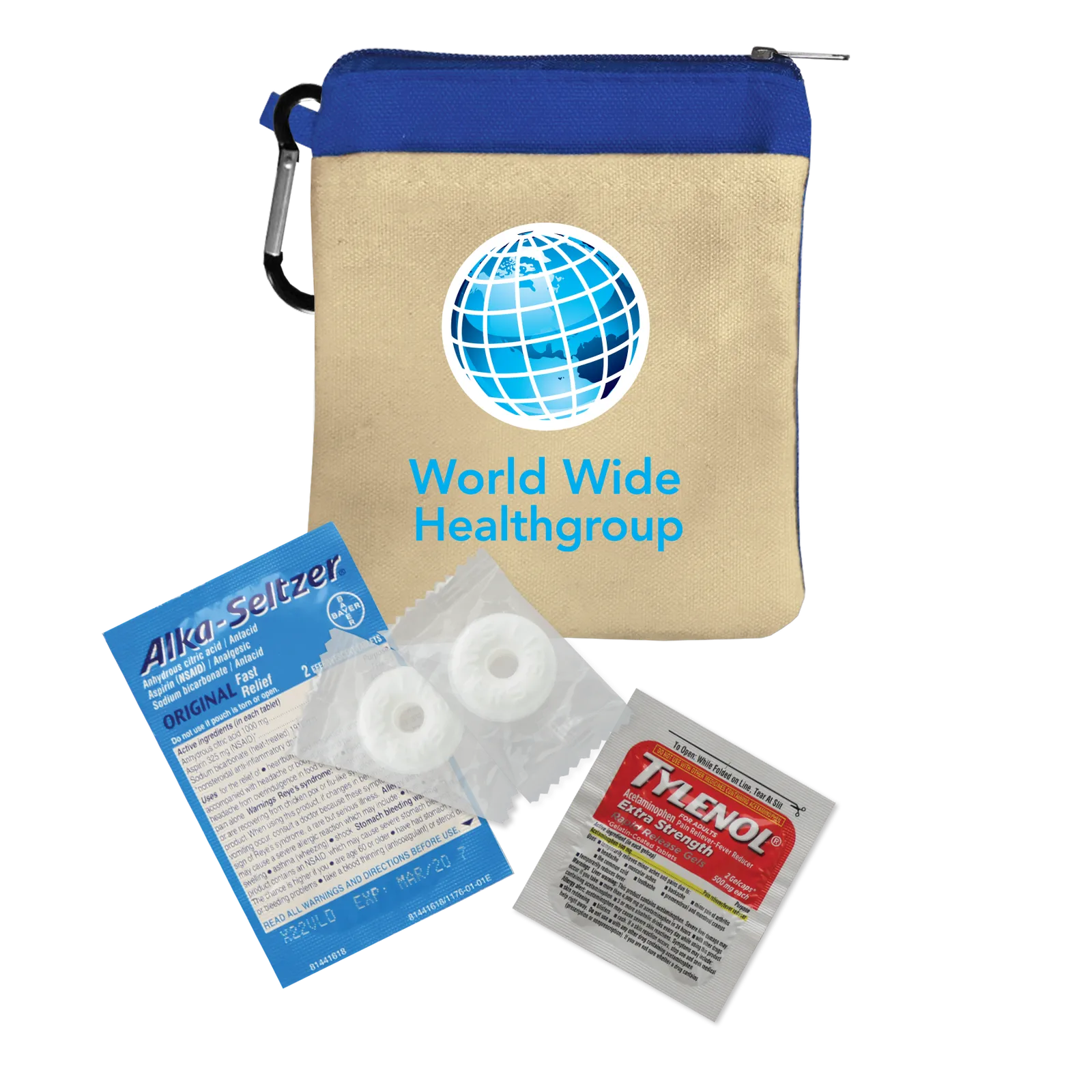 Clipper Deluxe First Aid Kit Carabiner - 15 Piece - product view 4