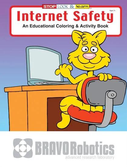 Internet Safety Coloring Book Educational FSC - 10.5 x 8 in