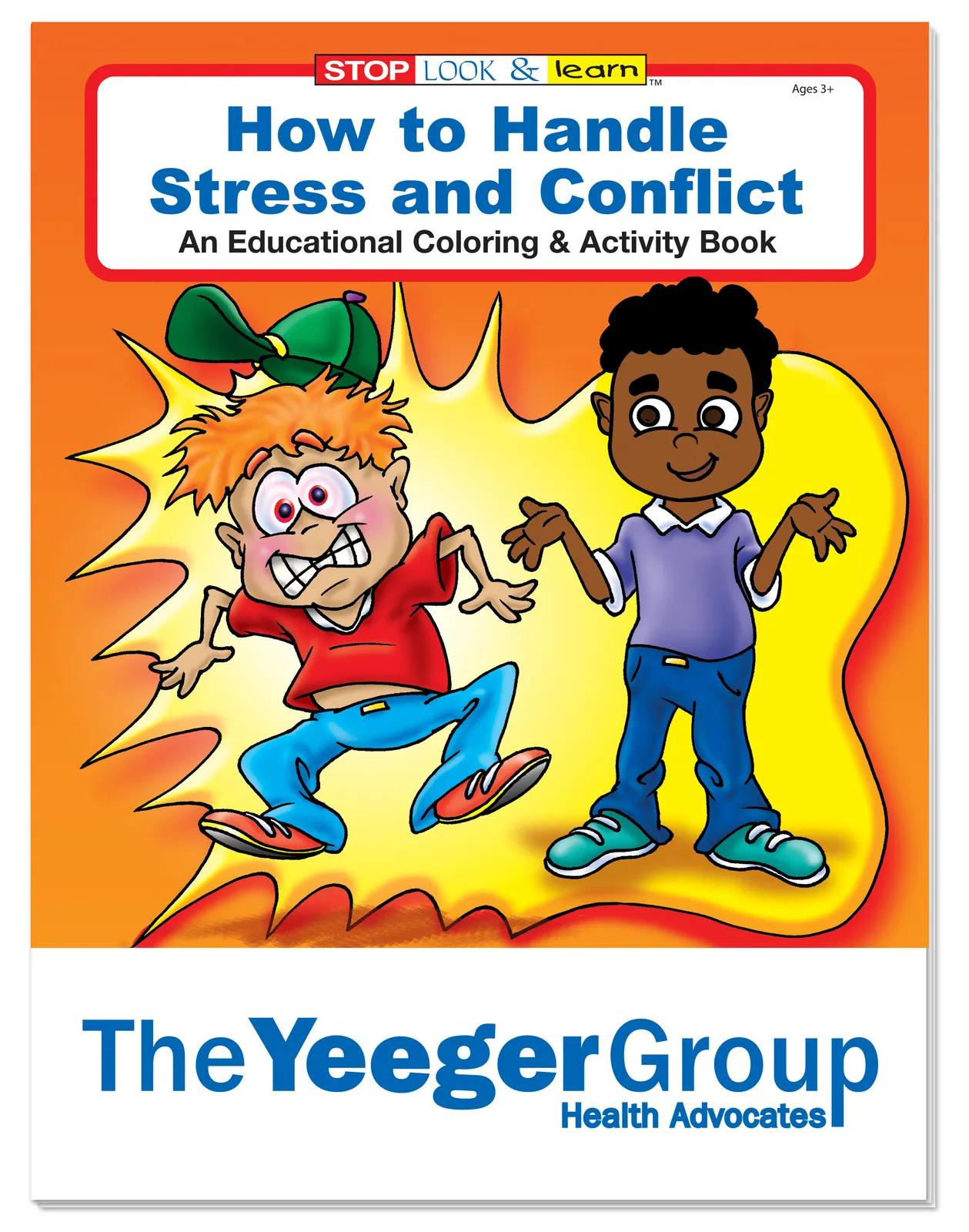 Stress Management Coloring Book Conflict Resolution - 10.5 x 8 in - product view 2