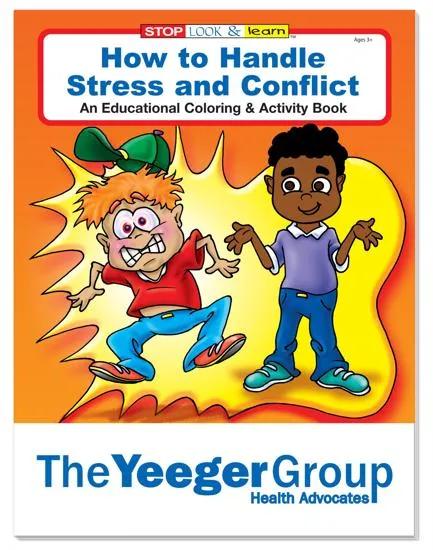 Stress Management Coloring Book Conflict Resolution - 10.5 x 8 in