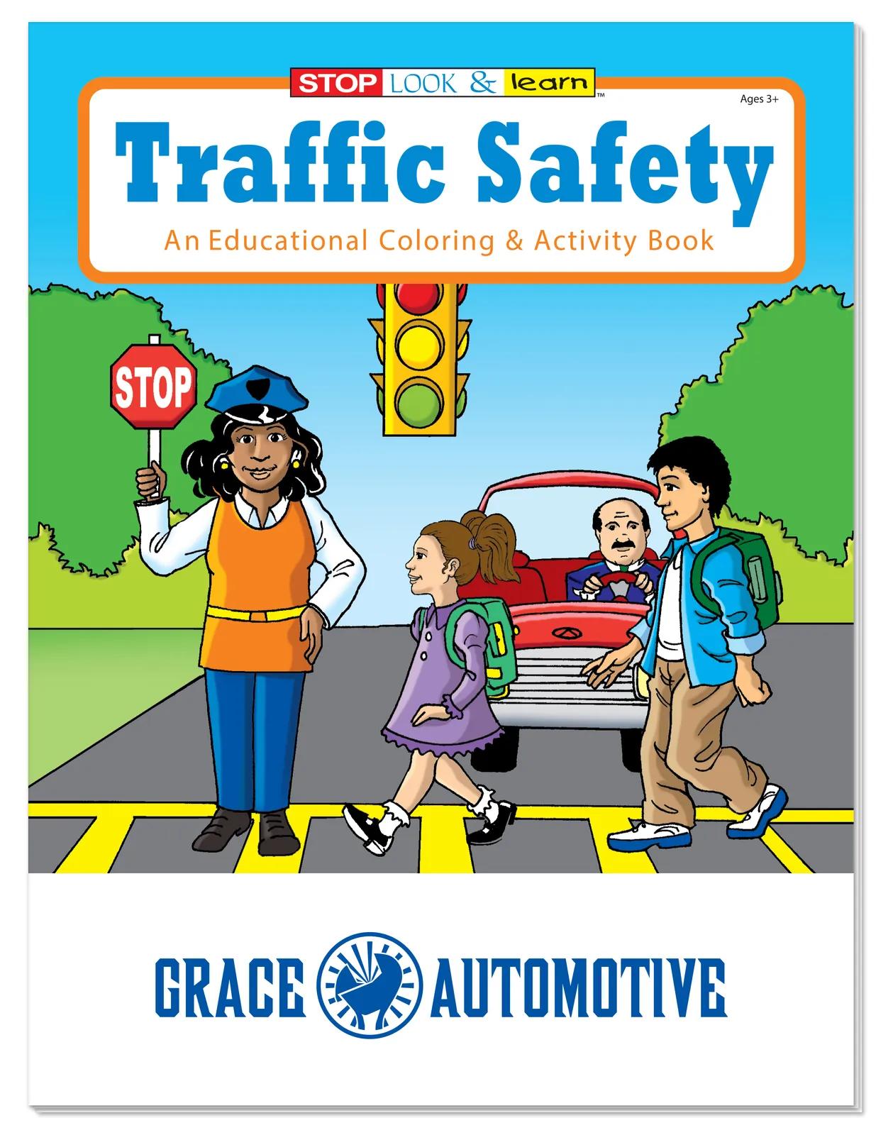 Traffic Safety Coloring Book Educational FSC - 10.5 x 8 in - product view 4