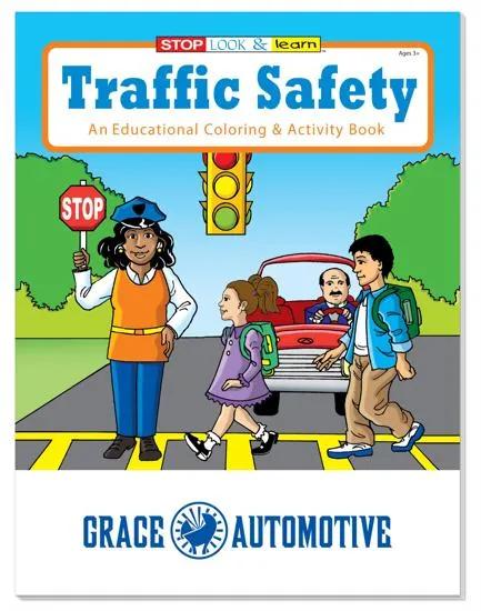 Traffic Safety Coloring Book Educational FSC - 10.5 x 8 in