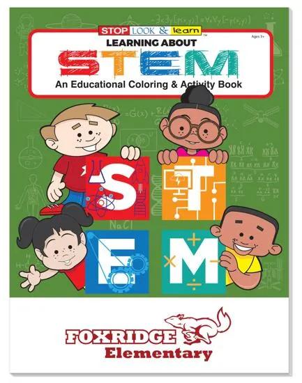 STEM Education Coloring Book Science Math FSC - 10.5 x 8 in