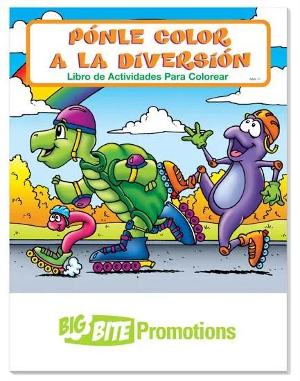 Spanish Coloring Book Fun Creative Activities - 10.5 x 8 in