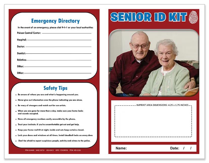 Senior ID Safety Kit Record Keeping FSC Paper - 8.25 x 5.5 in - product view 10
