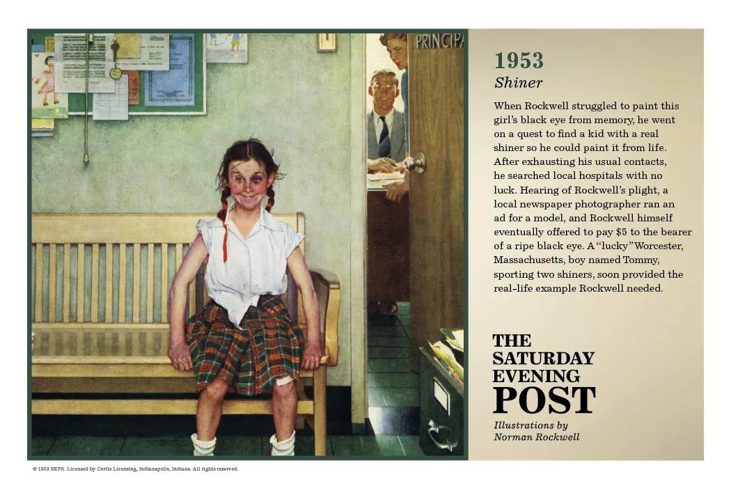 Norman Rockwell Pocket Calendar Saturday Evening Post - 13.25 x 8.25 in - product view 8