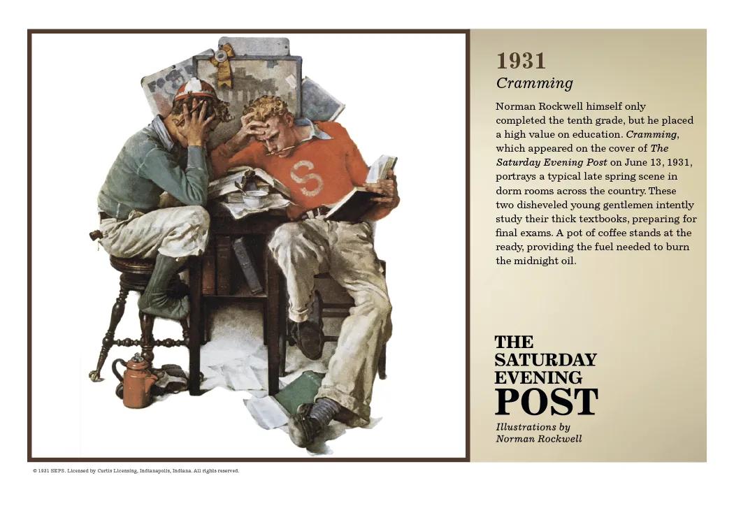 Norman Rockwell Pocket Calendar Saturday Evening Post - 13.25 x 8.25 in - product view 9