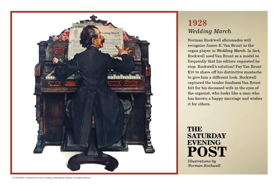 Norman Rockwell Pocket Calendar Saturday Evening Post - 13.25 x 8.25 in - product view 11