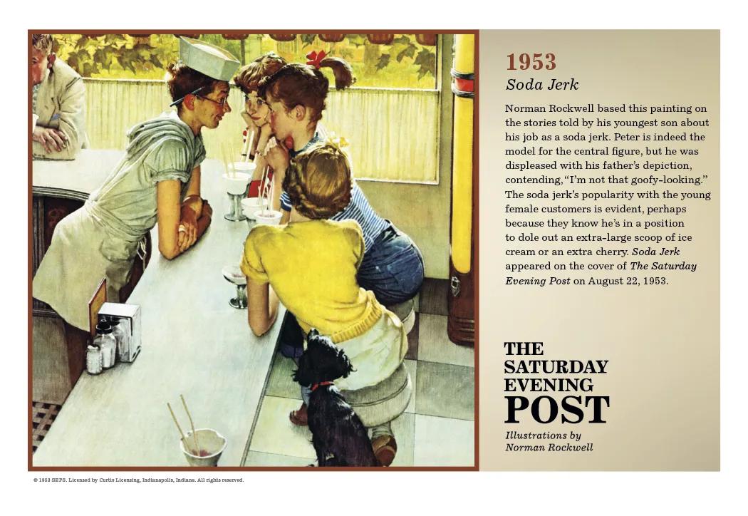 Norman Rockwell Pocket Calendar Saturday Evening Post - 13.25 x 8.25 in - product view 12