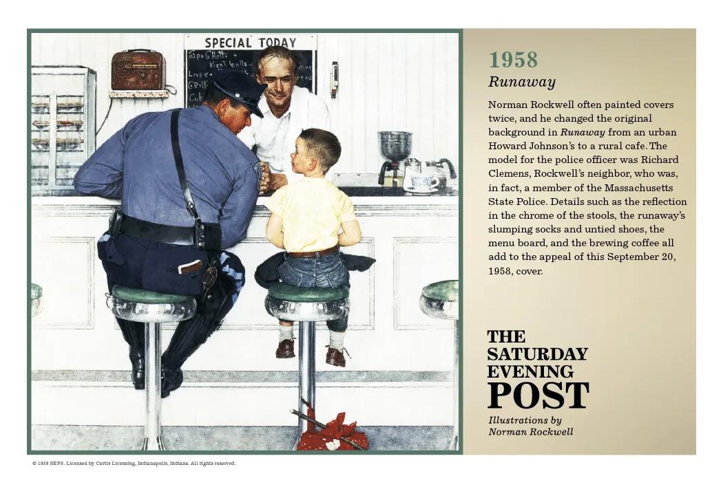 Norman Rockwell Pocket Calendar Saturday Evening Post - 13.25 x 8.25 in - product view 14