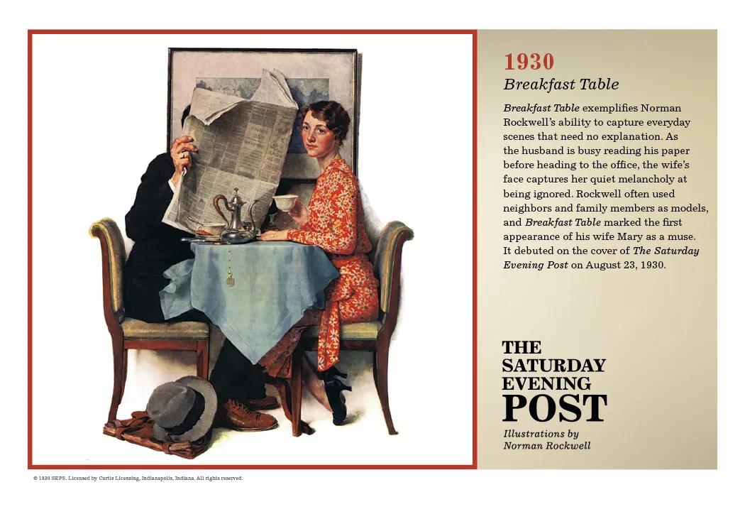 Norman Rockwell Pocket Calendar Saturday Evening Post - 13.25 x 8.25 in - product view 16
