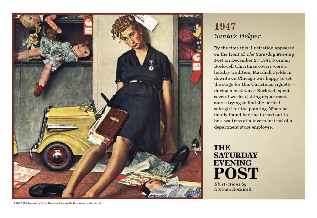 Norman Rockwell Pocket Calendar Saturday Evening Post - 13.25 x 8.25 in - product view 17